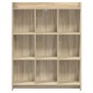 vidaXL Βιβλιοθήκη Sonoma Δρυς 87,5 x 30 x 111 εκ Επεξεργασμένο Ξύλο
