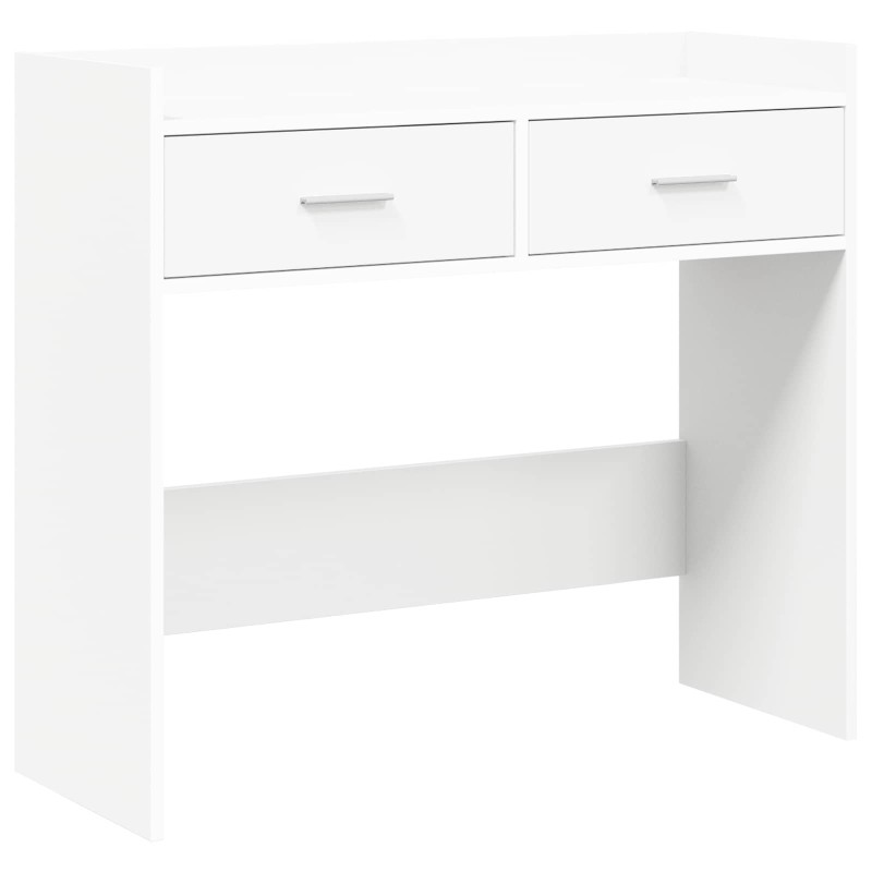 vidaXL Τραπέζι κονσόλας Λευκό 90 x 35 x 80 εκ Επεξεργασμένο Ξύλο