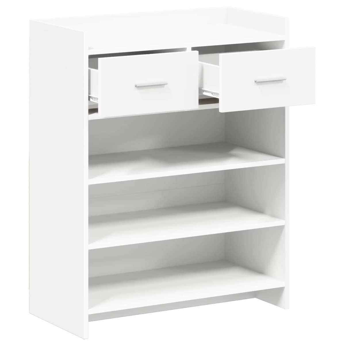 vidaXL Ντουλάπα Παπουτσιών Λευκό 73,5 x 36 x 92 εκ Επεξεργασμένο Ξύλο