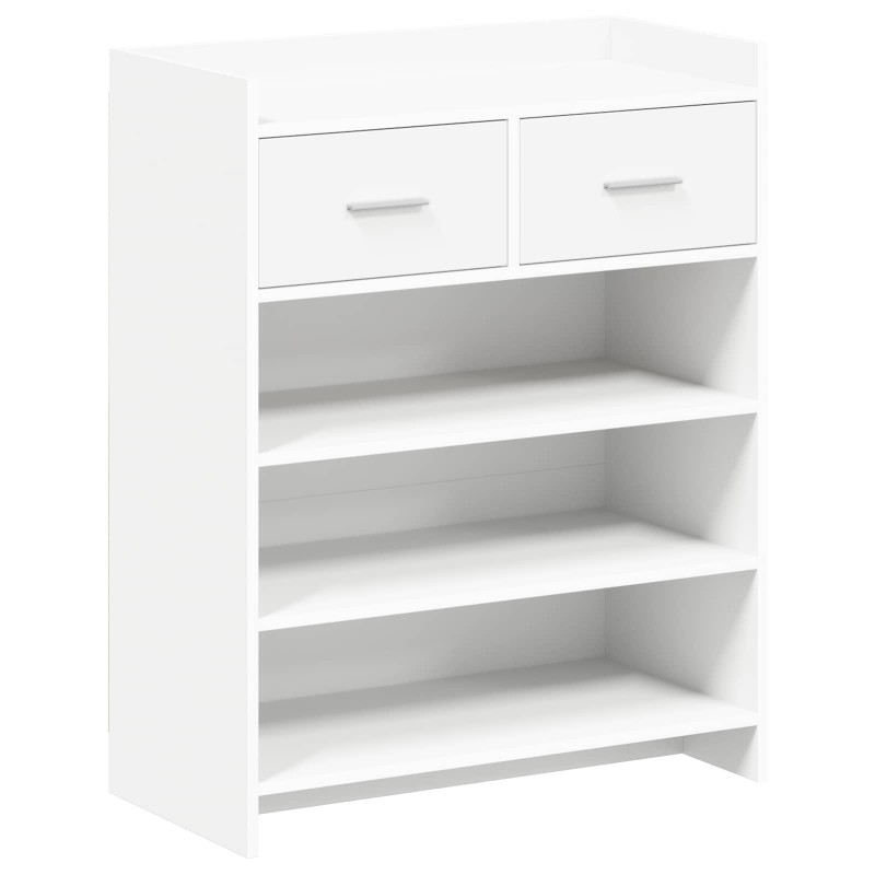 vidaXL Ντουλάπα Παπουτσιών Λευκό 73,5 x 36 x 92 εκ Επεξεργασμένο Ξύλο