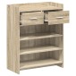 vidaXL Ντουλάπα Παπουτσιών με συρτάρι Sonoma Δρυς 73,5 x 36 x 92 εκ