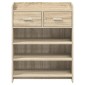 vidaXL Ντουλάπα Παπουτσιών με συρτάρι Sonoma Δρυς 73,5 x 36 x 92 εκ