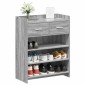 vidaXL Ντουλάπα Παπουτσιών με συρτάρι Γκρι Sonoma 73,5 x 36 x 92 εκ