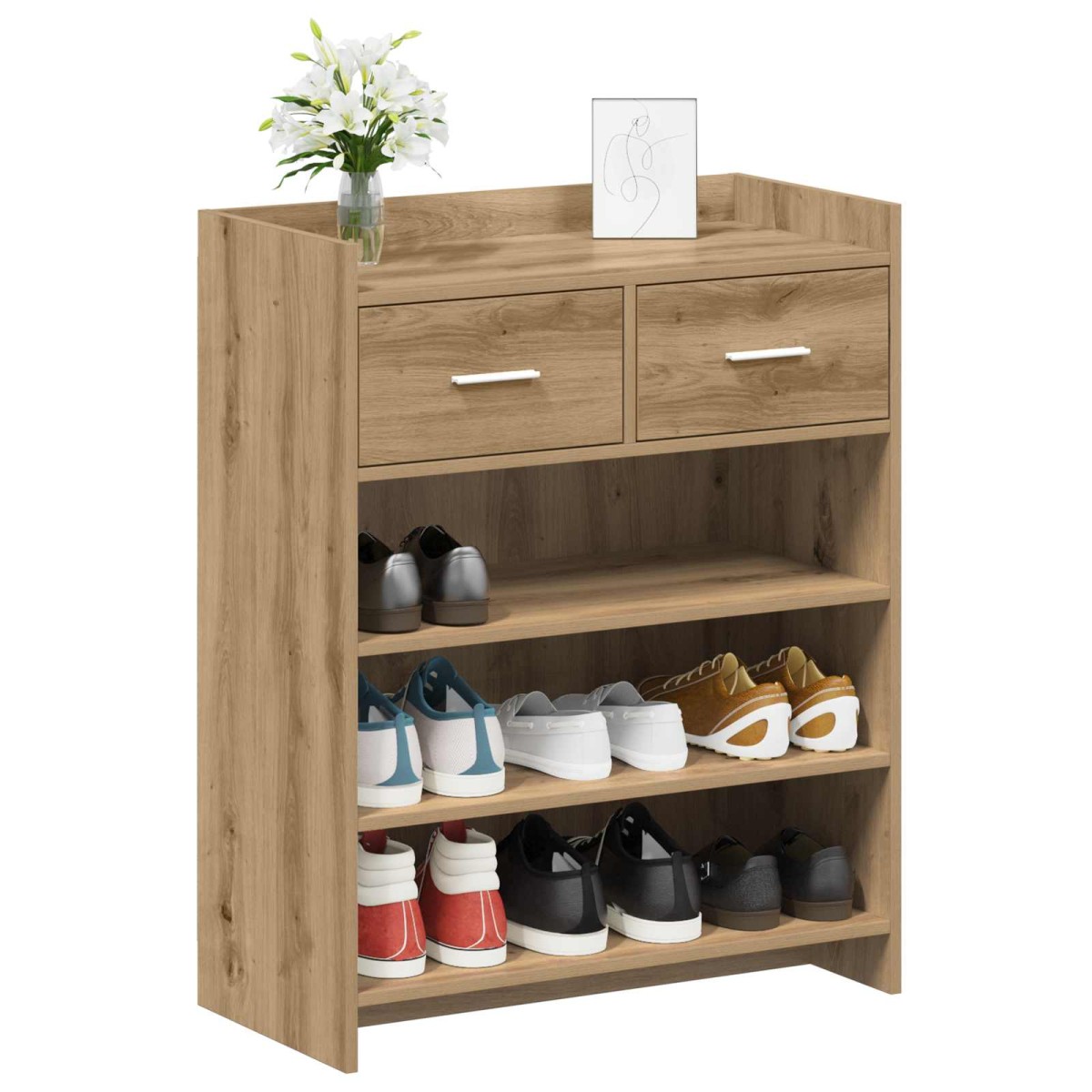 vidaXL Ντουλάπα Παπουτσιών 73,5 x 36 x 92 εκ Επεξεργασμένο Ξύλο