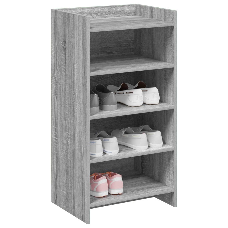 vidaXL Ντουλάπα Παπουτσιών με αποθήκευση Γκρι Sonoma 48 x 36 x 92 εκ