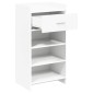 vidaXL Ντουλάπα Παπουτσιών Λευκό 48 x 36 x 92 εκ Επεξεργασμένο Ξύλο