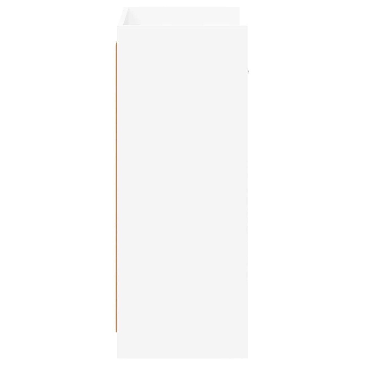 vidaXL Ντουλάπα Παπουτσιών Λευκό 48 x 36 x 92 εκ Επεξεργασμένο Ξύλο