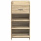 vidaXL Ντουλάπα Παπουτσιών με συρτάρι Sonoma Δρυς 48 x 36 x 92 εκ