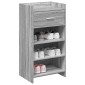 vidaXL Ντουλάπα Παπουτσιών με συρτάρι Γκρι Sonoma 48 x 36 x 92 εκ