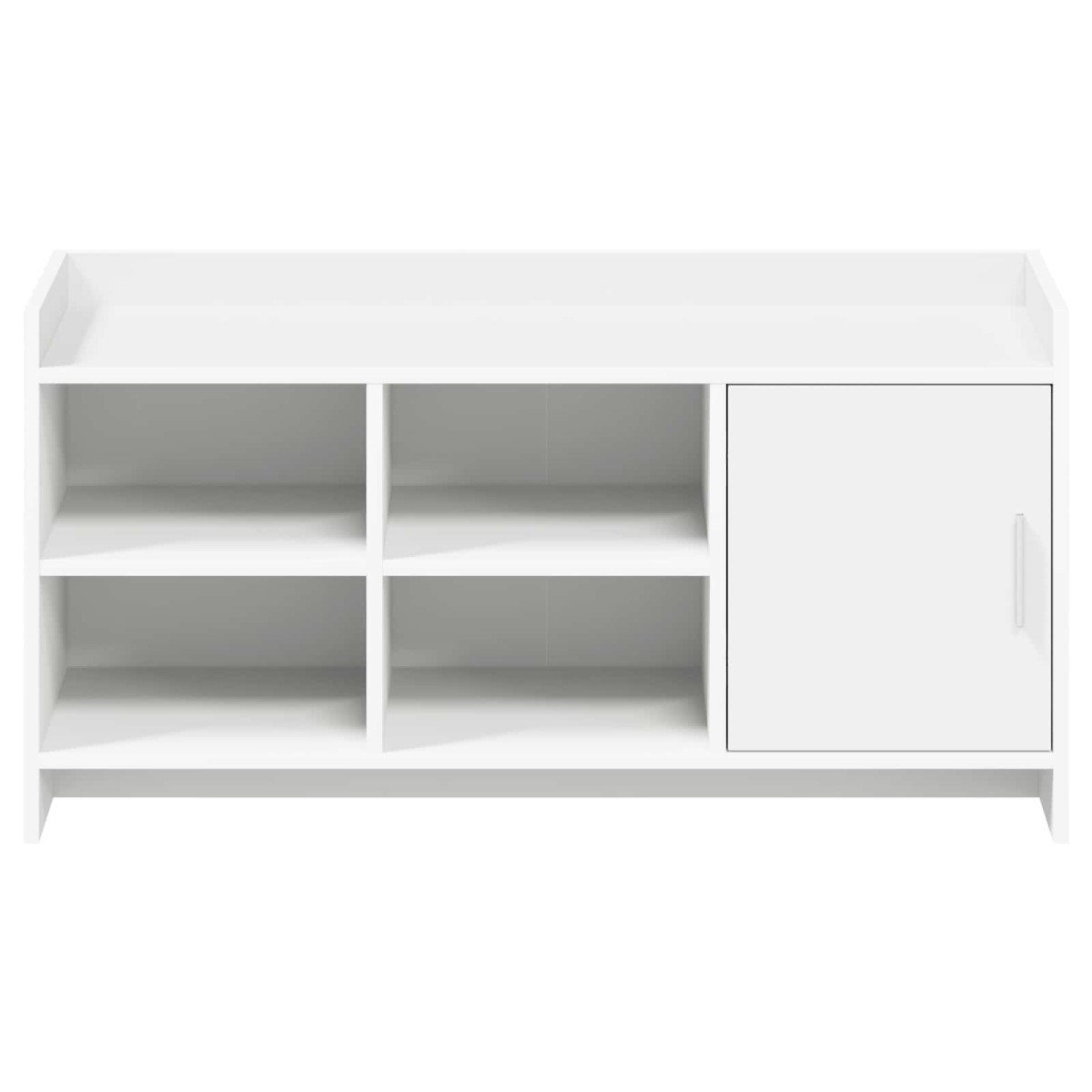 vidaXL Ντουλάπα Παπουτσιών Λευκό 100 x 39,5 x 51 εκ Επεξεργασμένο Ξύλο