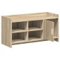 vidaXL Ντουλάπα Παπουτσιών με πόρτα Sonoma Δρυς 100 x 39,5 x 51 εκ