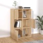 vidaXL Ραφιέρα με Ντουλάπια Sonoma Δρυς 60 x 29,5 x 90 εκ. Μοριοσανίδα