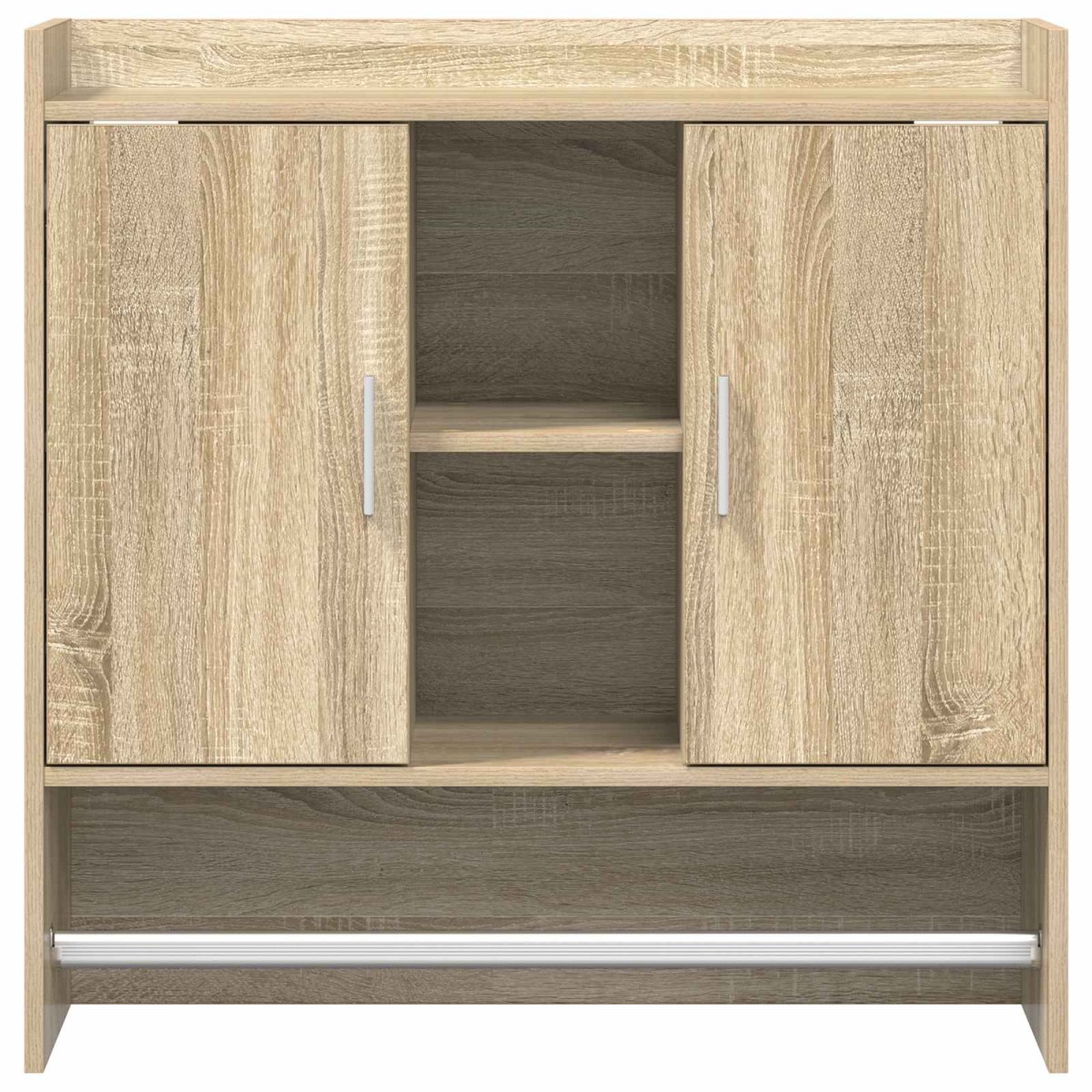 vidaXL Ράφι Τοίχου Επιτοίχιο Sonoma Δρυς 80 x 36 x 80 εκ