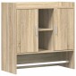 vidaXL Ράφι Τοίχου Επιτοίχιο Sonoma Δρυς 80 x 36 x 80 εκ