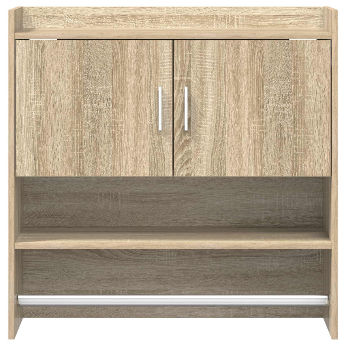 vidaXL Ράφι Τοίχου Επιτοίχιο Sonoma Δρυς 80 x 36 x 80 εκ