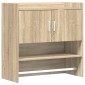 vidaXL Ράφι Τοίχου Επιτοίχιο Sonoma Δρυς 80 x 36 x 80 εκ