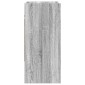 vidaXL Ράφι Τοίχου Επιτοίχιο Γκρι Sonoma 80 x 36 x 80 εκ