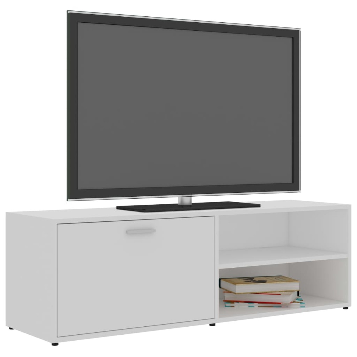 vidaXL Έπιπλο Τηλεόρασης Λευκό 120 x 34 x 37 εκ. από Μοριοσανίδα