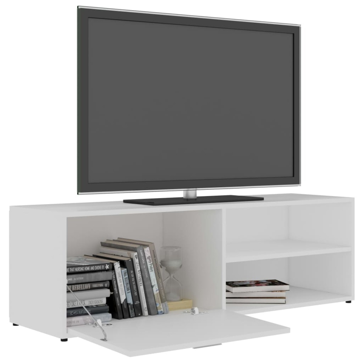 vidaXL Έπιπλο Τηλεόρασης Λευκό 120 x 34 x 37 εκ. από Μοριοσανίδα
