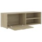 vidaXL Έπιπλο Τηλεόρασης Sonoma Δρυς 120 x 34 x 37 εκ. από Μοριοσανίδα