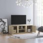 vidaXL Έπιπλο Τηλεόρασης Sonoma Δρυς 120 x 34 x 37 εκ. από Μοριοσανίδα