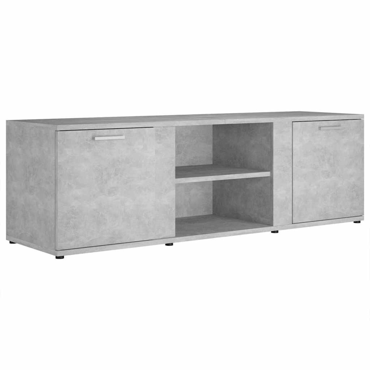 vidaXL Έπιπλο Τηλεόρασης Γκρι Σκυροδέματος 120x34x37 εκ. Μοριοσανίδα