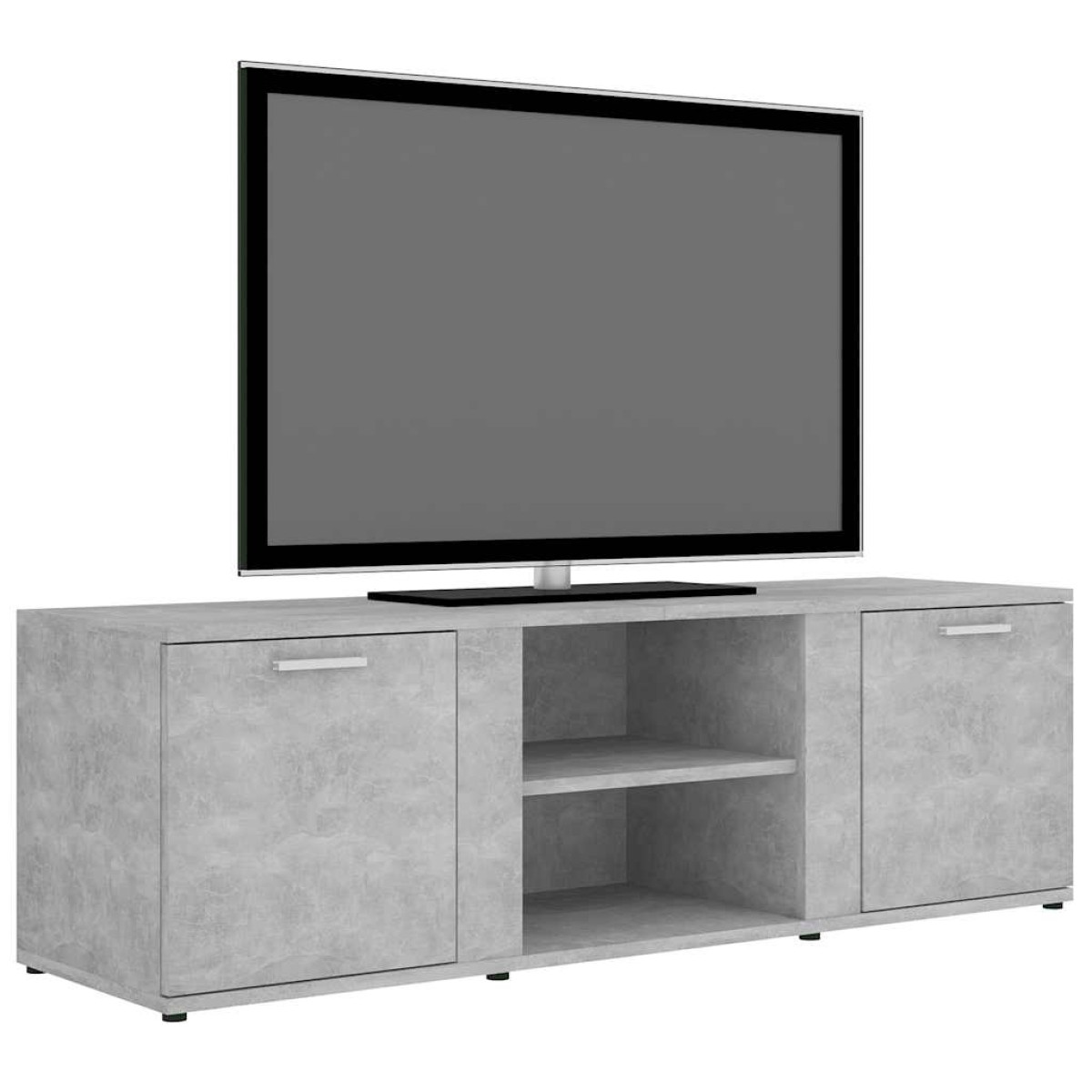 vidaXL Έπιπλο Τηλεόρασης Γκρι Σκυροδέματος 120x34x37 εκ. Μοριοσανίδα