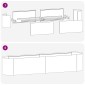 vidaXL Υψωμένο Κρεβάτι Κήπου Ανθρακί 200 x 40 x 40 εκ.
