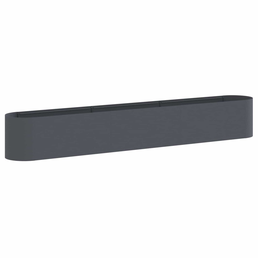 vidaXL Υψωμένο Κρεβάτι Κήπου Ανθρακί 280 x 40 x 40 εκ.