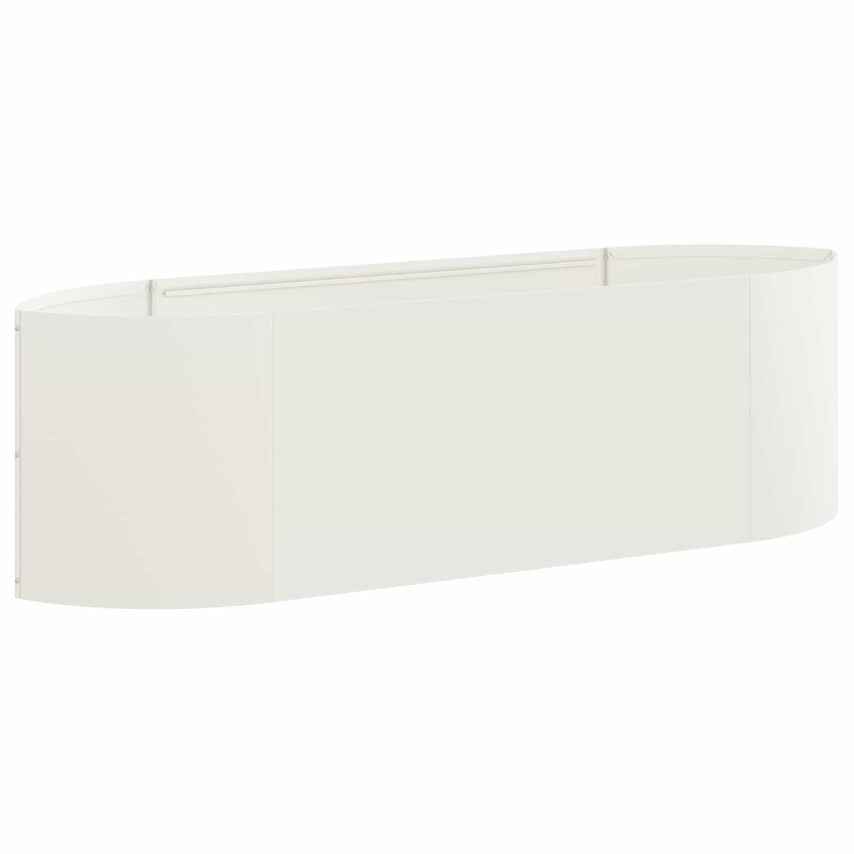 vidaXL Υψωμένο Κρεβάτι Κήπου Λευκό 140 x 40 x 40 εκ Ατσάλι
