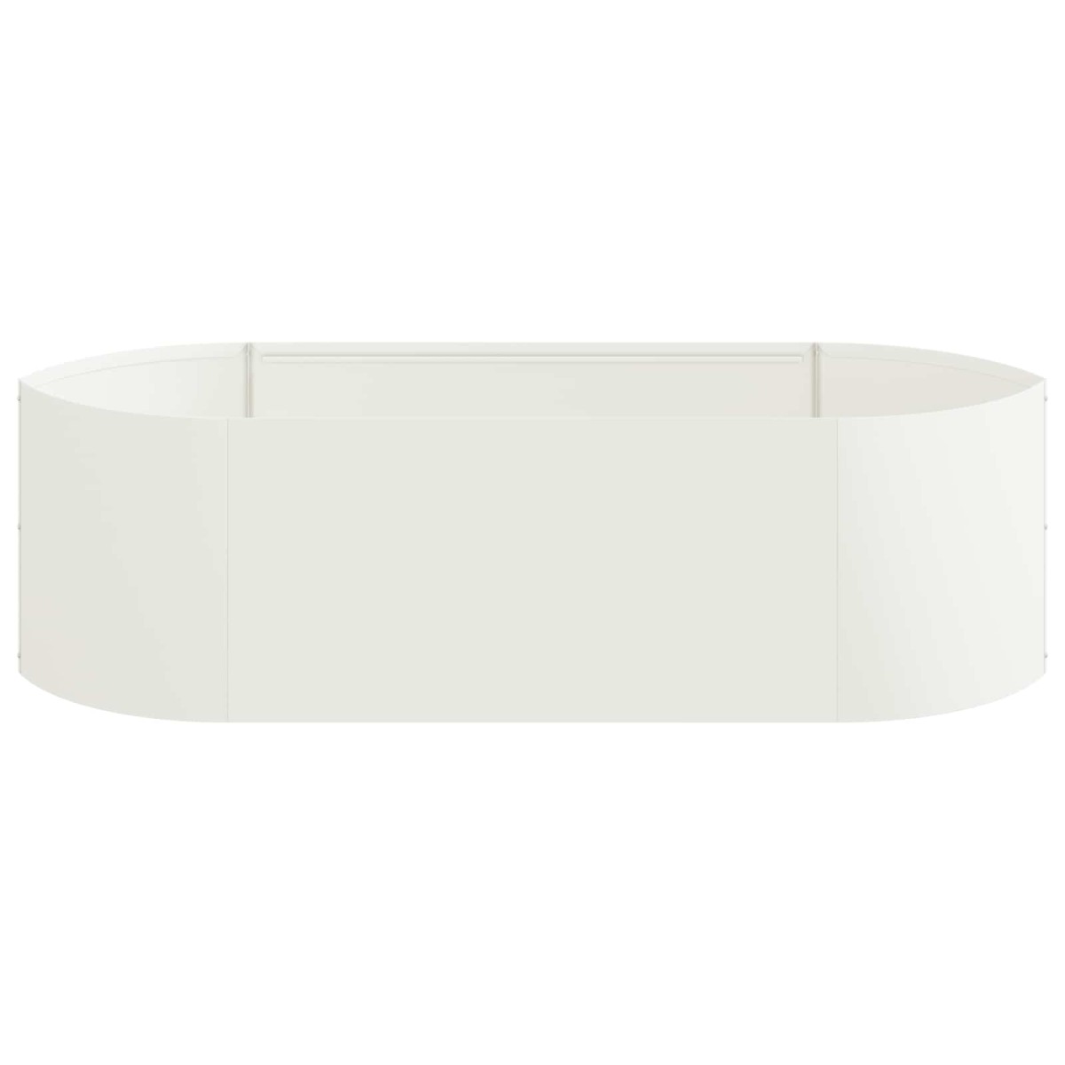 vidaXL Υψωμένο Κρεβάτι Κήπου Λευκό 140 x 40 x 40 εκ Ατσάλι