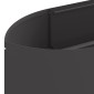 vidaXL Υψωμένο Κρεβάτι Κήπου Μαύρο 220 x 40 x 40 εκ Ατσάλι