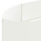 vidaXL Υψωμένο Κρεβάτι Κήπου Λευκό 220 x 40 x 40 εκ Ατσάλι