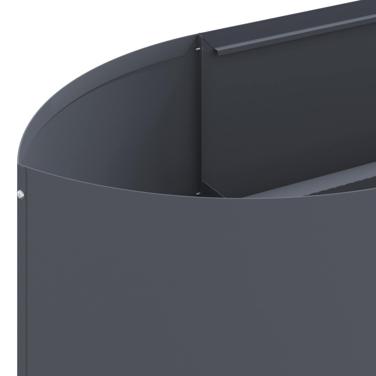 vidaXL Υψωμένο Κρεβάτι Κήπου Ανθρακί 220 x 40 x 40 εκ Ατσάλι