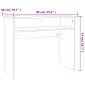 vidaXL Γραφείο Χρώμα Sonoma Δρυς 90 x 50 x 74 εκ. από Μοριοσανίδα