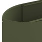 vidaXL Υψωμένο Κρεβάτι Κήπου Λαδί 380 x 40 x 40 εκ Ατσάλι
