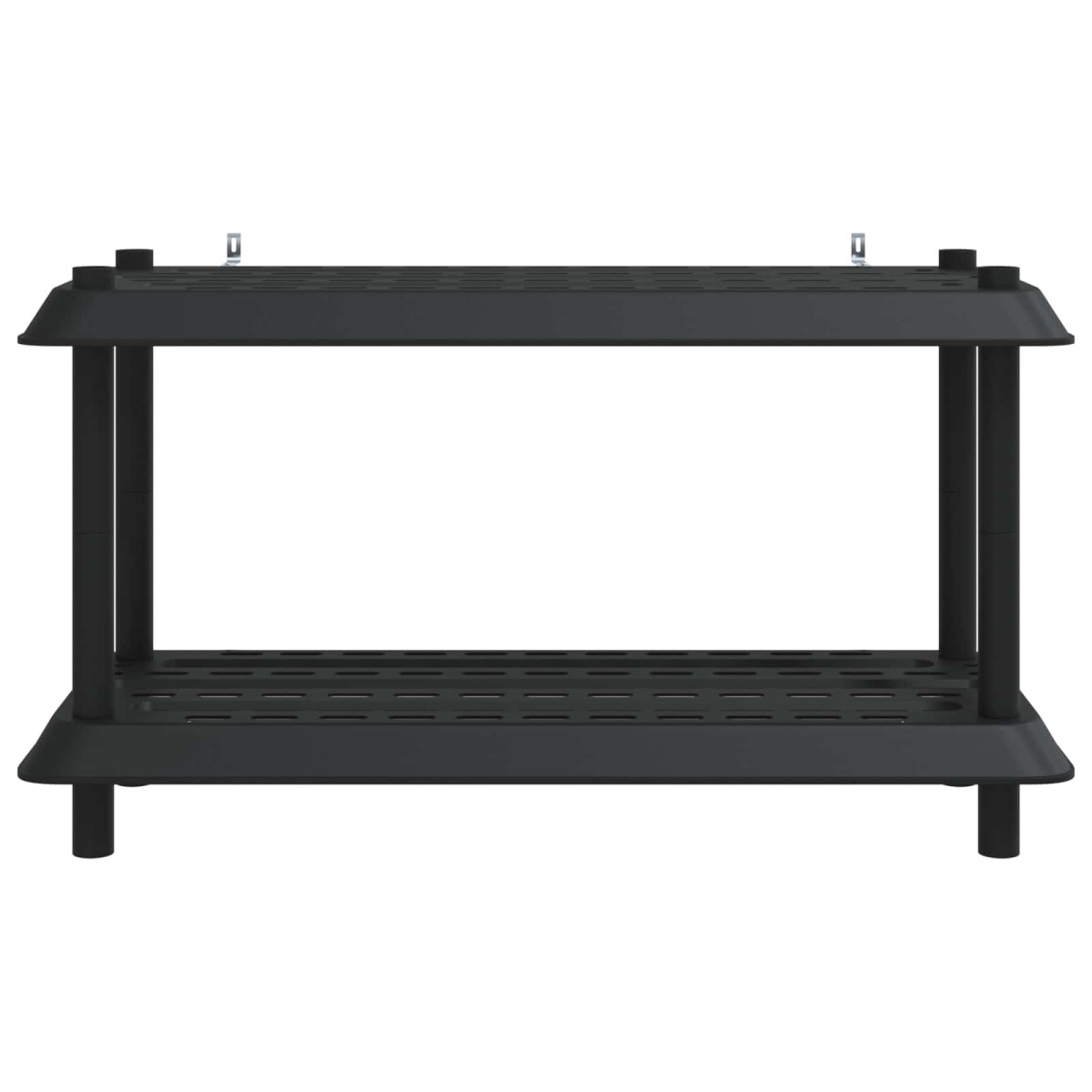 vidaXL Μονάδα Ραφιού 2 επίπεδα 100 x 40 x 55,5 εκ. PP Ανθρακί