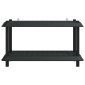 vidaXL Μονάδα Ραφιού 2 επίπεδα 100 x 40 x 55,5 εκ. PP Ανθρακί