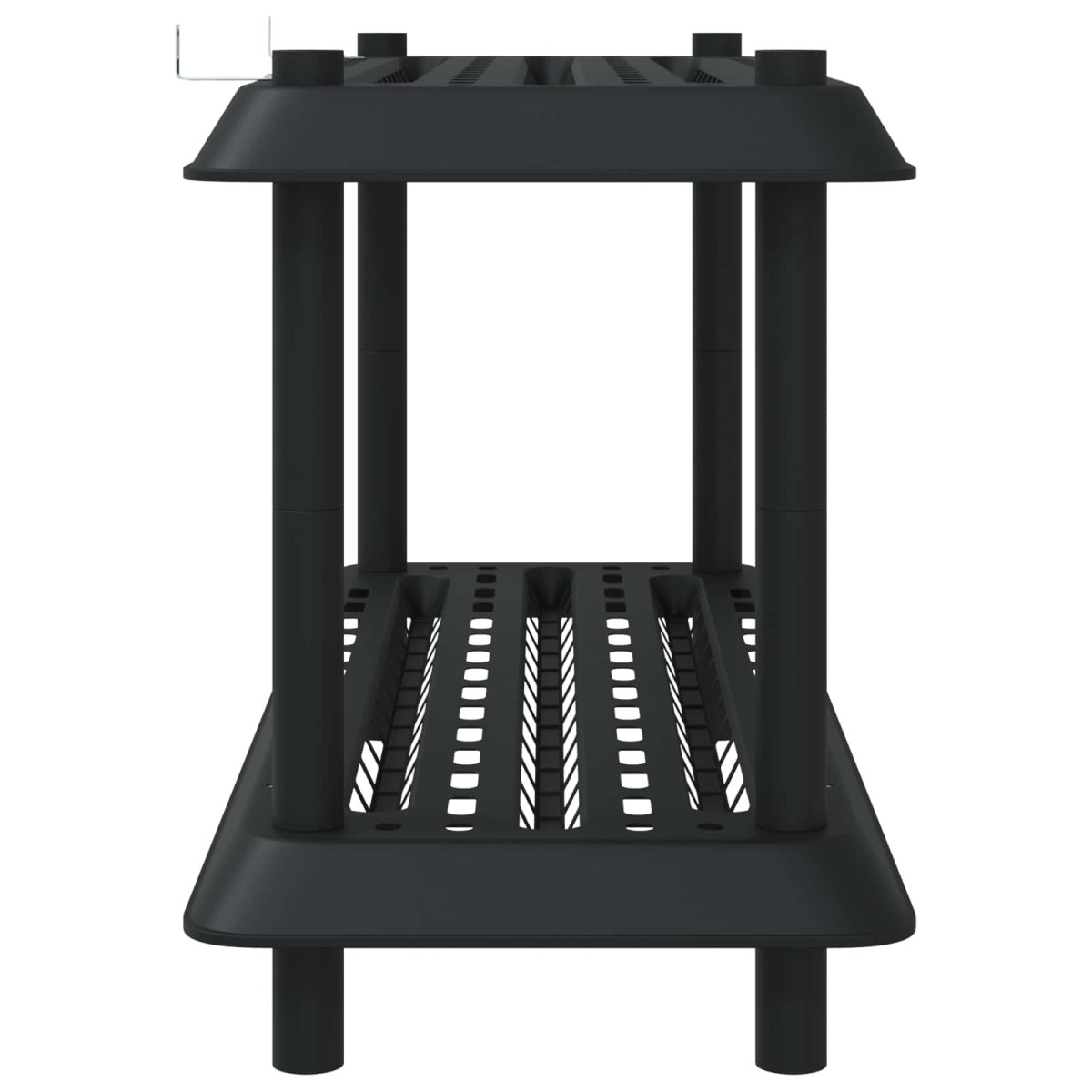 vidaXL Μονάδα Ραφιού 2 επίπεδα 100 x 40 x 55,5 εκ. PP Ανθρακί