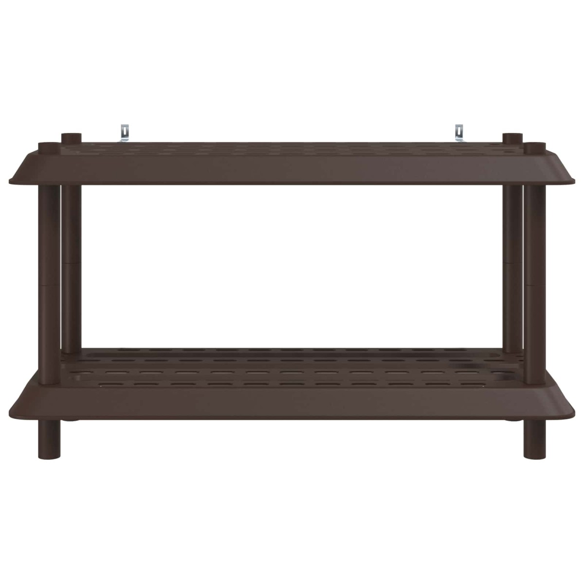 vidaXL Μονάδα Ραφιού 2 επίπεδα 100 x 40 x 55,5 εκ. PP Καφέ
