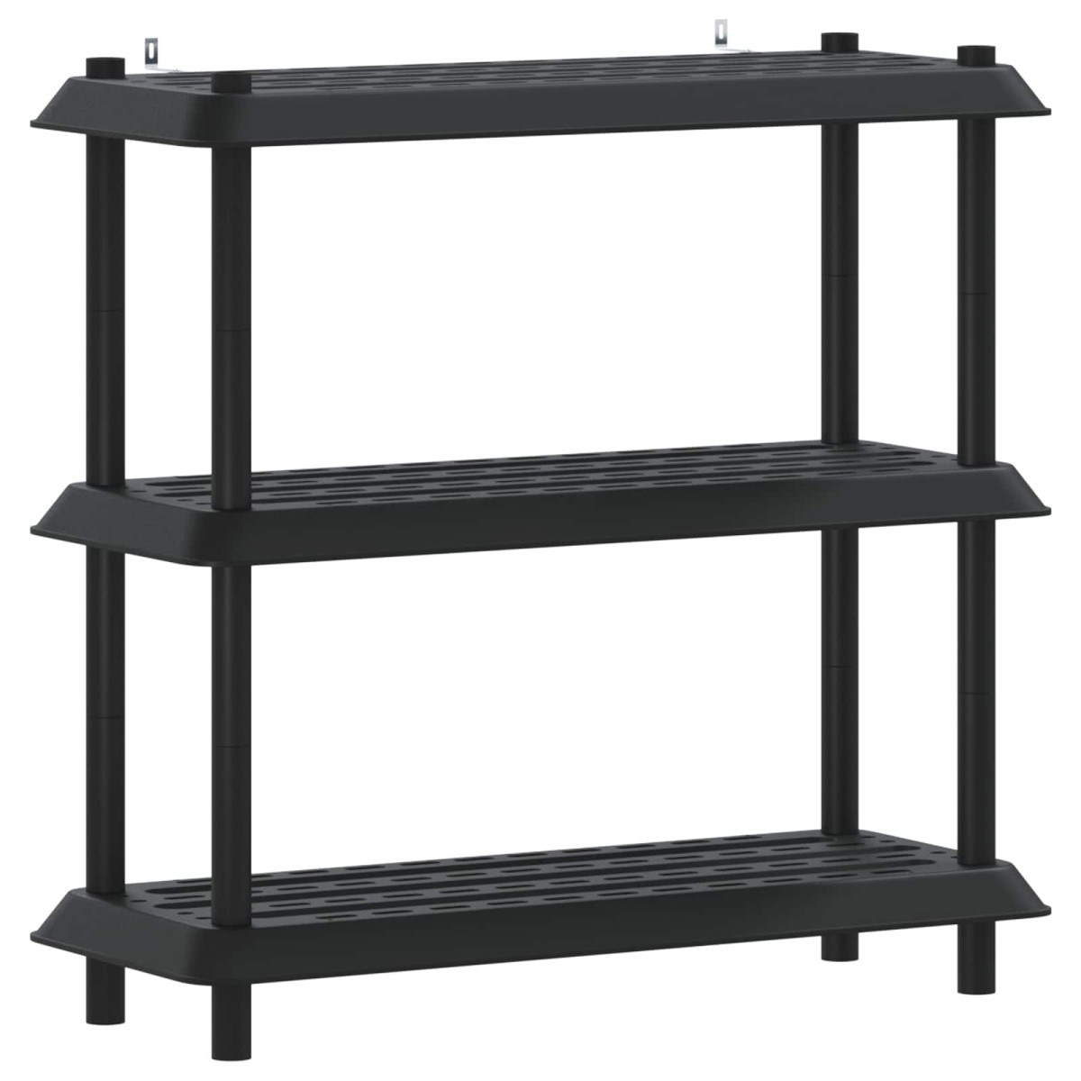 vidaXL Μονάδα Ραφιού 3 επίπεδα 100 x 40 x 96 εκ. PP Ανθρακί
