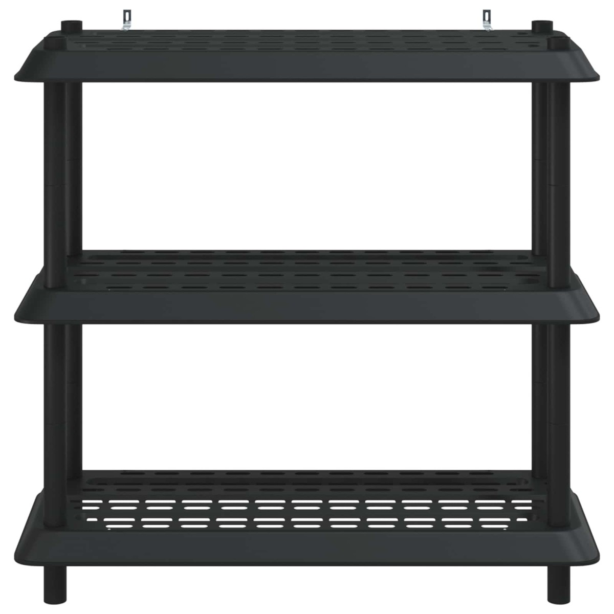 vidaXL Μονάδα Ραφιού 3 επίπεδα 100 x 40 x 96 εκ. PP Ανθρακί