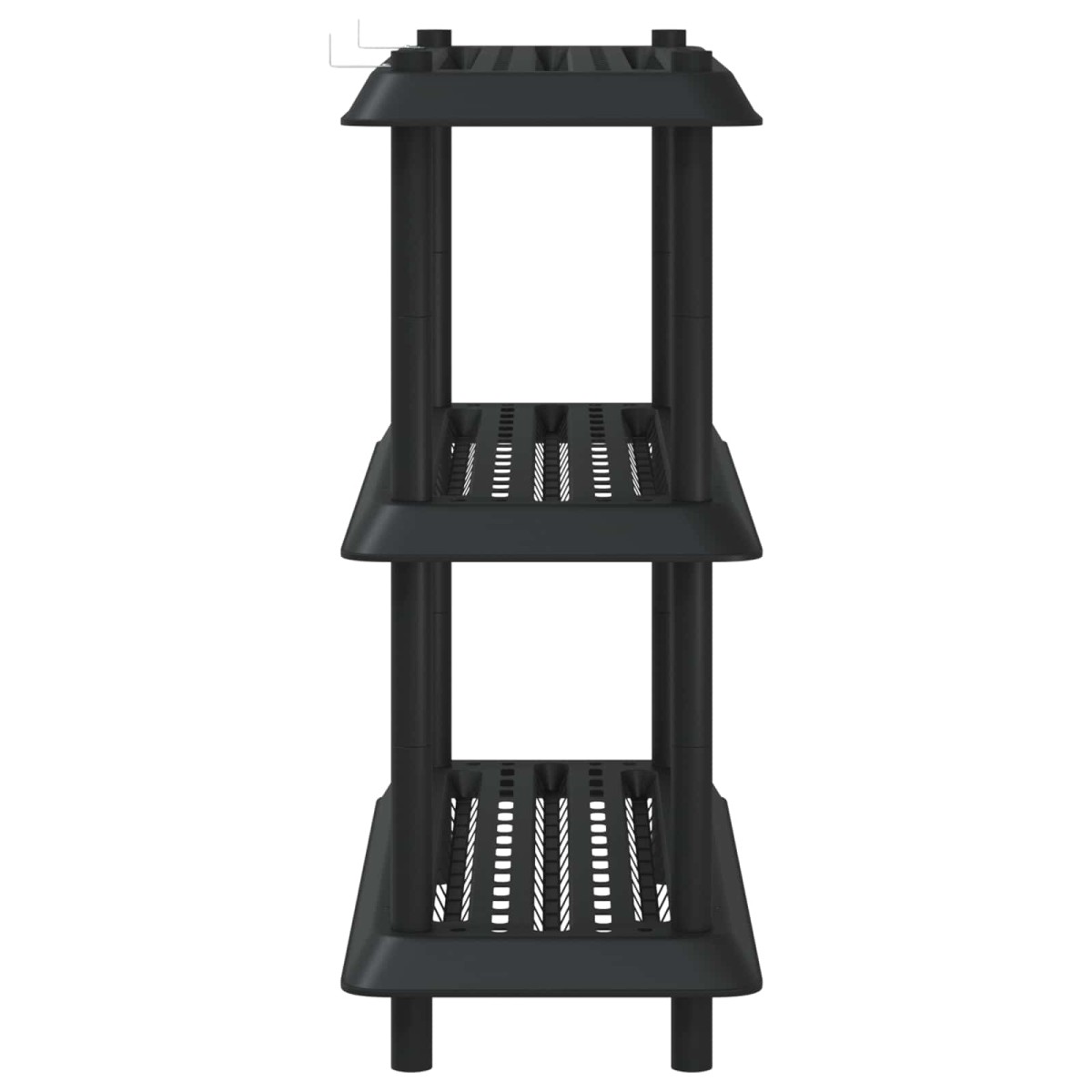 vidaXL Μονάδα Ραφιού 3 επίπεδα 100 x 40 x 96 εκ. PP Ανθρακί