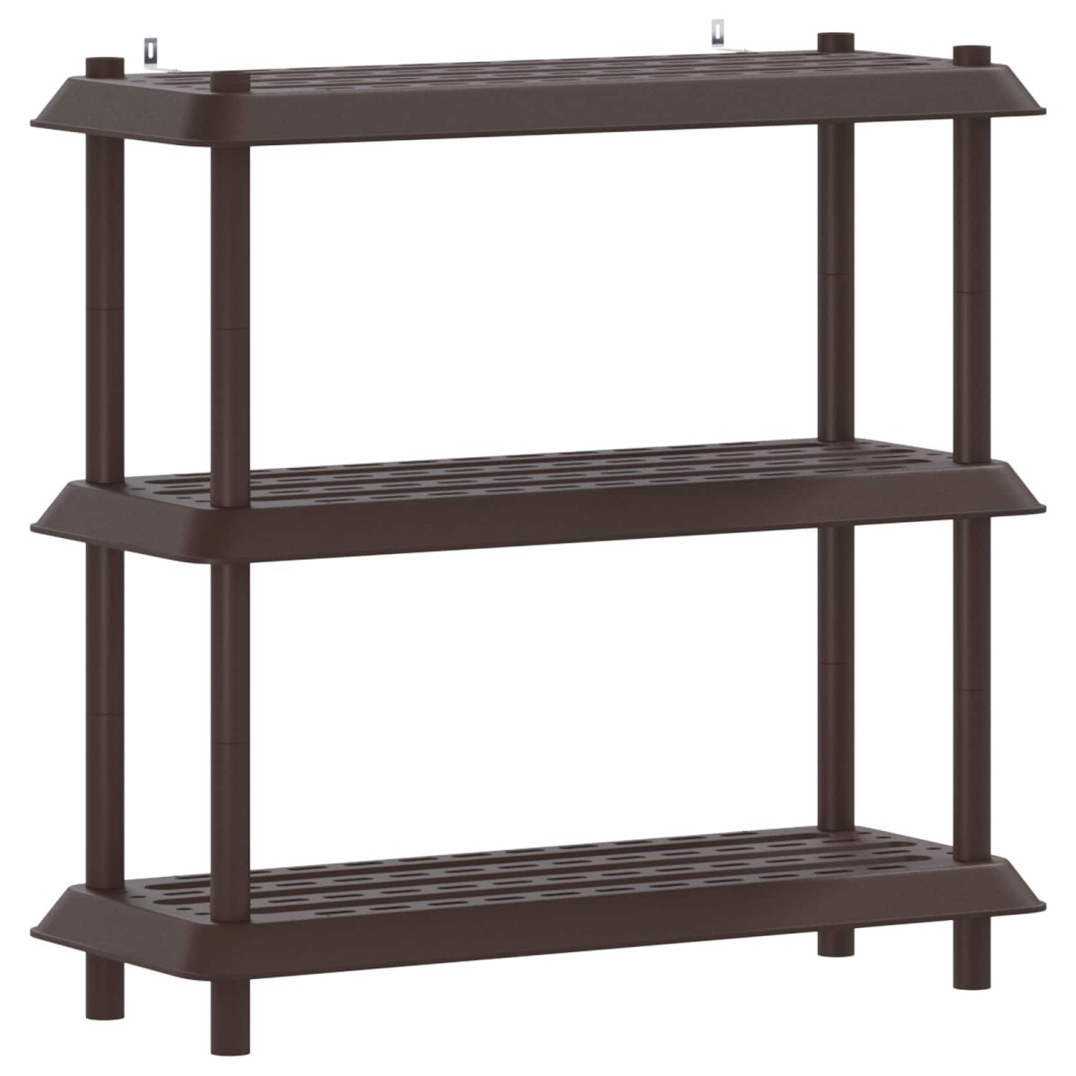 vidaXL Μονάδα Ραφιού 3 επίπεδα 100 x 40 x 96 εκ. PP Καφέ