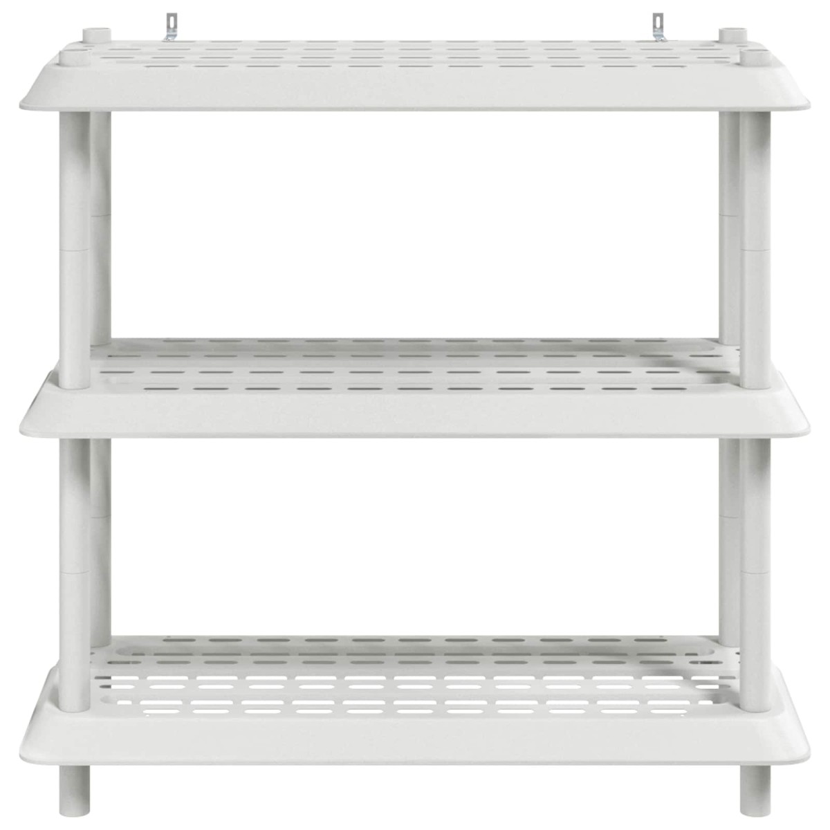 vidaXL Μονάδα Ραφιού 3 επίπεδα 100 x 40 x 96 εκ. PP Λευκό