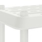 vidaXL Μονάδα Ραφιού 3 επίπεδα 100 x 40 x 96 εκ. PP Λευκό