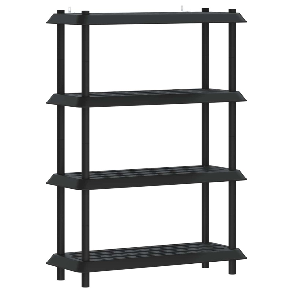 vidaXL Μονάδα Ραφιού 4 επίπεδα 100 x 40 x 136,5 εκ PP Ανθρακί
