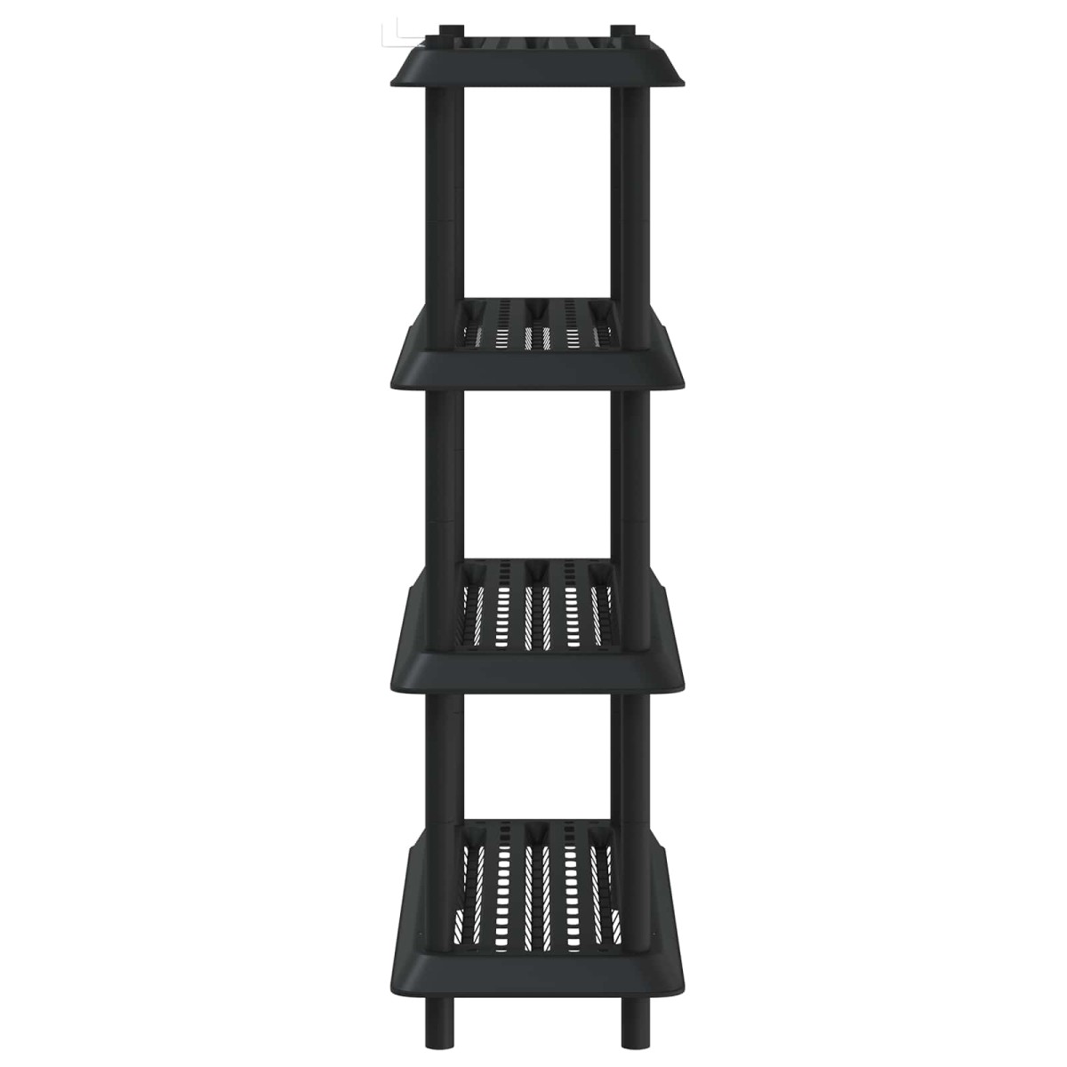 vidaXL Μονάδα Ραφιού 4 επίπεδα 100 x 40 x 136,5 εκ PP Ανθρακί