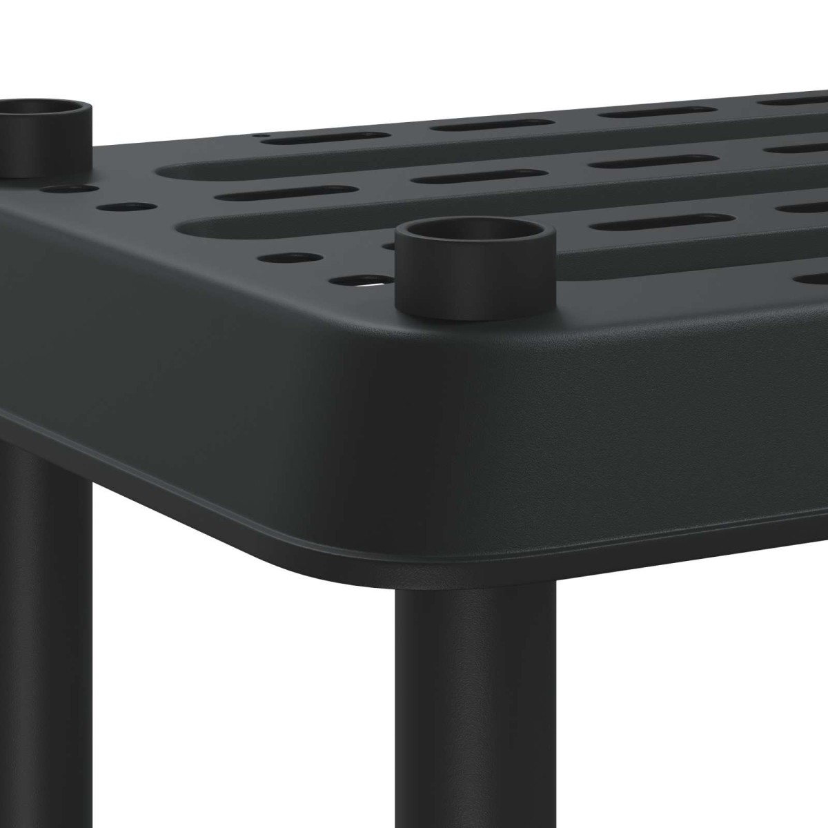 vidaXL Μονάδα Ραφιού 4 επίπεδα 100 x 40 x 136,5 εκ PP Ανθρακί