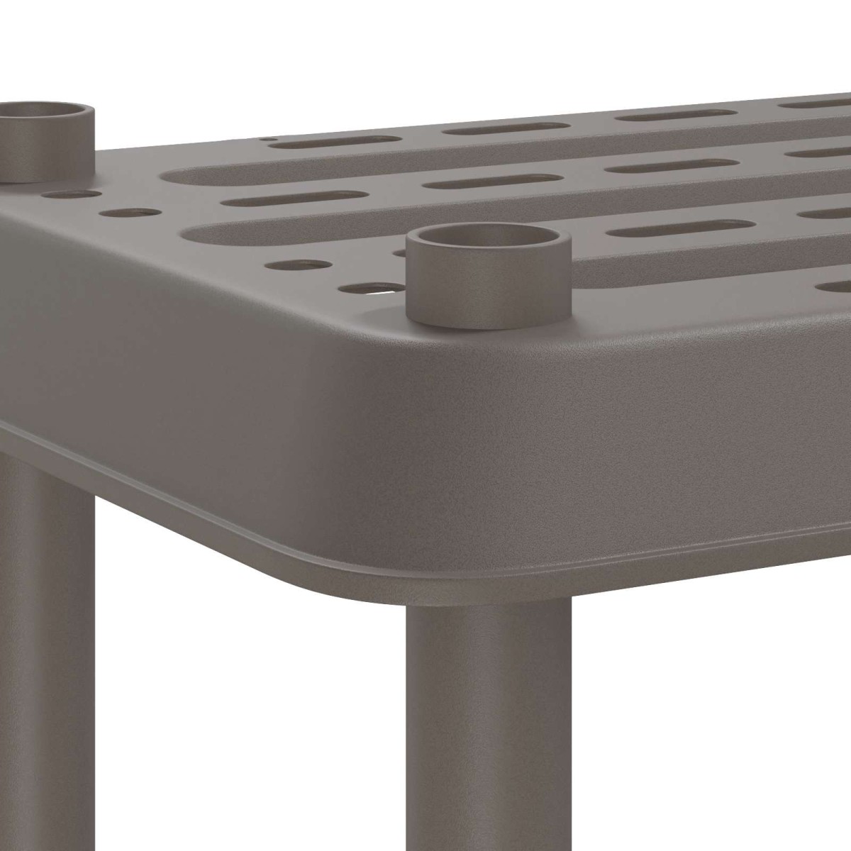 vidaXL Μονάδα Ραφιού 4 επίπεδα 100 x 40 x 136,5 εκ PP Ανοιχτό γκρι